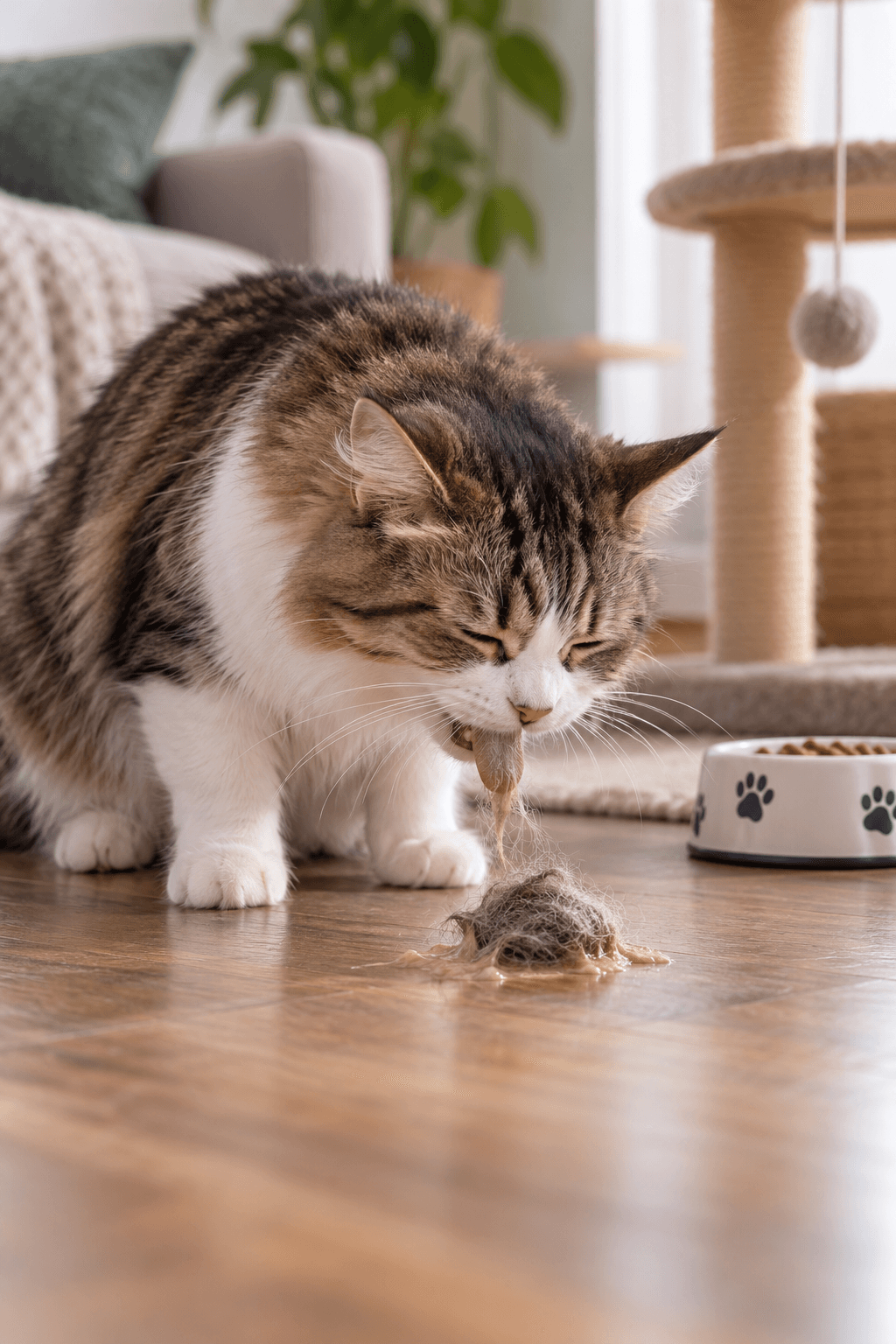 Kusma ve tüy yumağı — PetPro+ kedi probiyotiği